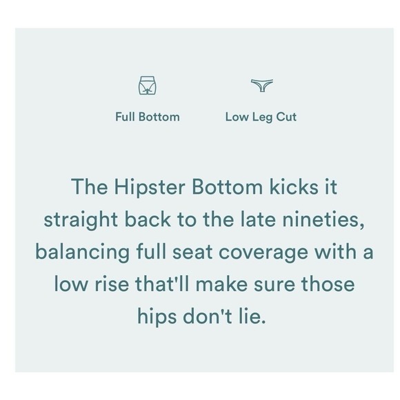 Andie Swimwear The Hipster Bikini Bottom Bias Stripe Truffle Sz Medium Sculpting - Picture 10 of 11